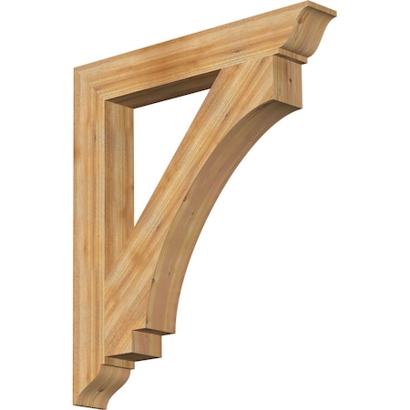 Ekena Millwork Imperial Traditional Rough Sawn Bracket, Western Red Cedar, 6"W x 42"D x 48"H BKT06X42X48IMP01RWR